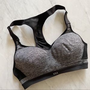 Victoria secret VSX black and grey sports bra